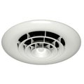 Havaco Quick Connect Havaco Quick Connect HT-GRB-R1D White Round Ceiling Diffuser 8-7-6 in. Reducing Boot and Rotary Damper HT-GRB-R1D